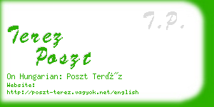 terez poszt business card